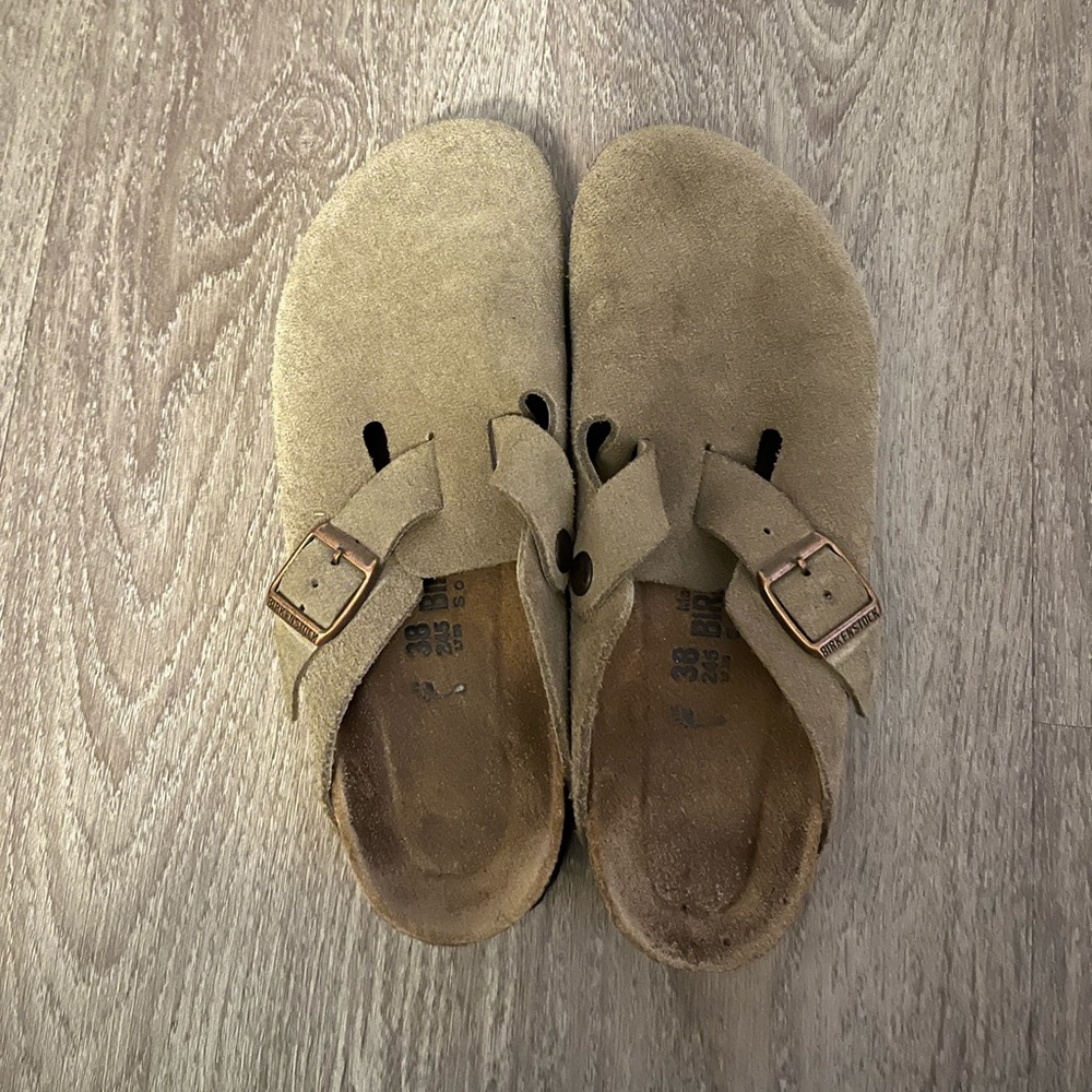 Birkenstock Boston Clogs - Taupe